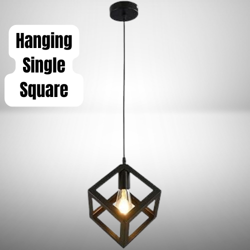 Luxury Ceiling Hanging Square Pendant Lamp | Home Decor Ceiling Hanging square Lamp | Sqaure Pendant Lamp