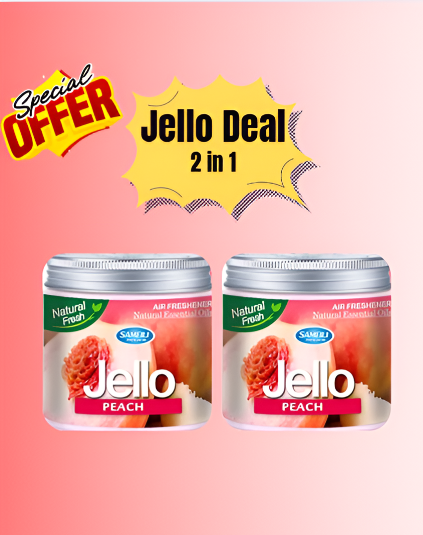 Jello Gel Perfume (Bundle of 2) Fresh, Elegant & Long-Lasting Scents - Jello Car Air Freshner