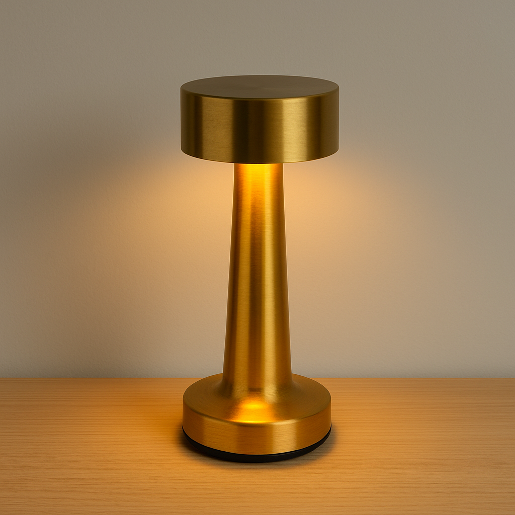 Modern Touch Sensor Table Lamp with 3 Light Modes – USB Rechargeable LED Night Light for Home & Office -