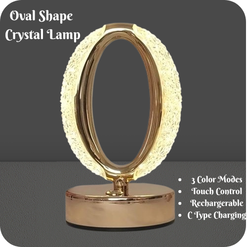 Luxury Rechargeable Table Lamp with Touch Sensor | 3 Color Modes | Night Lamp