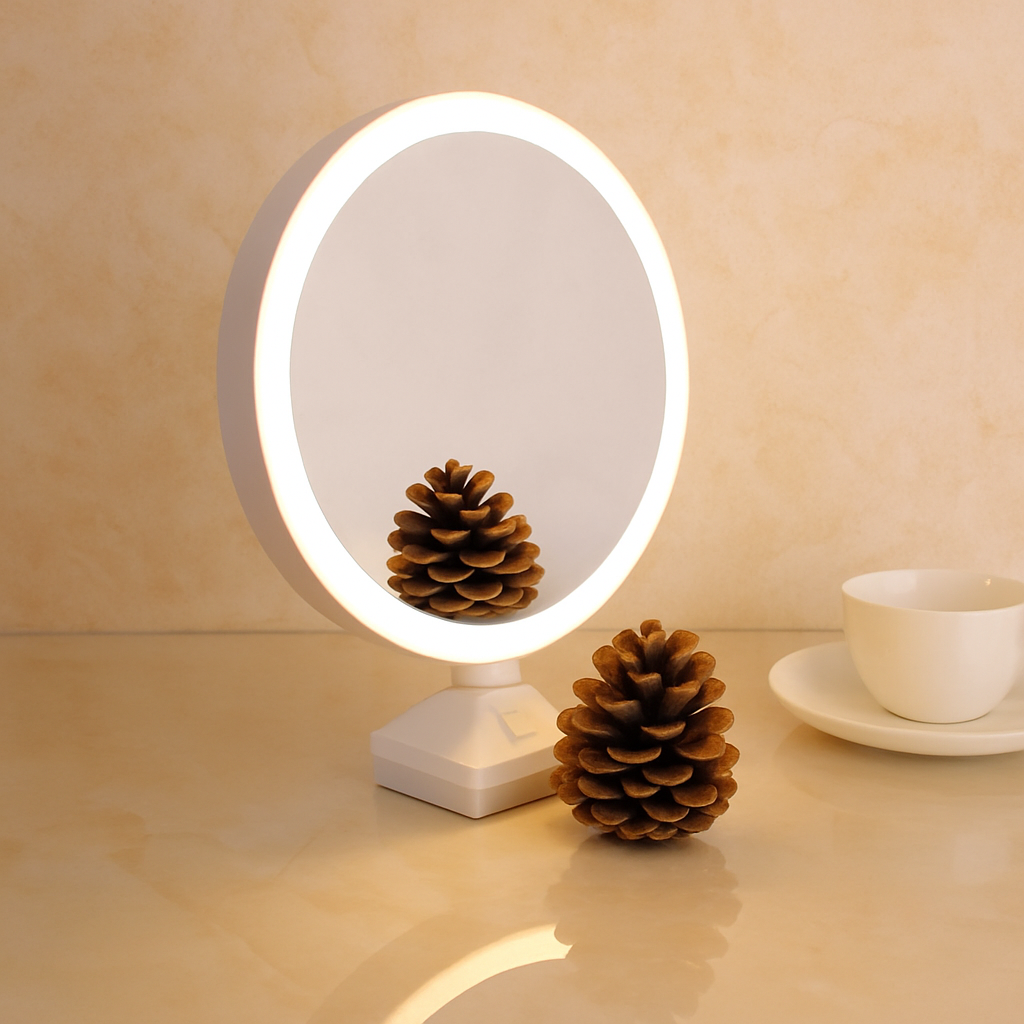 Magic Mirror Photo Frame With LED Light| LED Mirror Photos Frame Gift Personalized Customized Frames For Gifts, Anniversary, Birthday And Home Decor