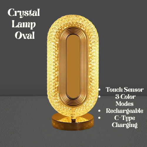 Luxury Rechargeable Table Lamp with Touch Sensor | 3 Color Modes | Night Lamp