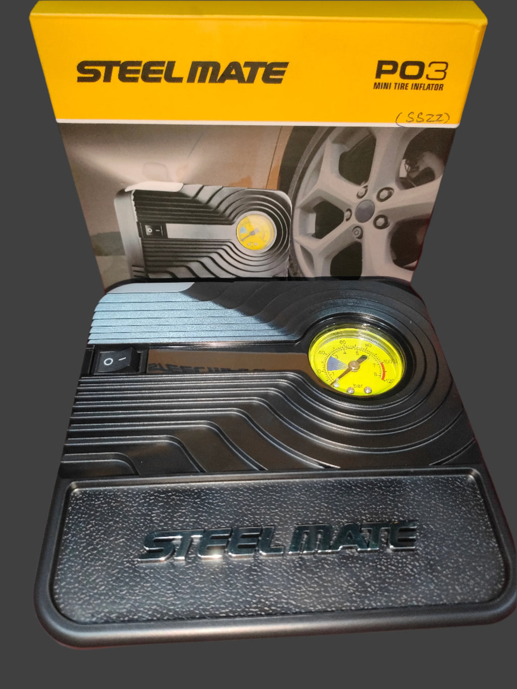 Portable Mini Tire Inflator SteelMate PO3 | Portable Air Compressor Pump | Mini Compressor pump best for Cars and Bikes |