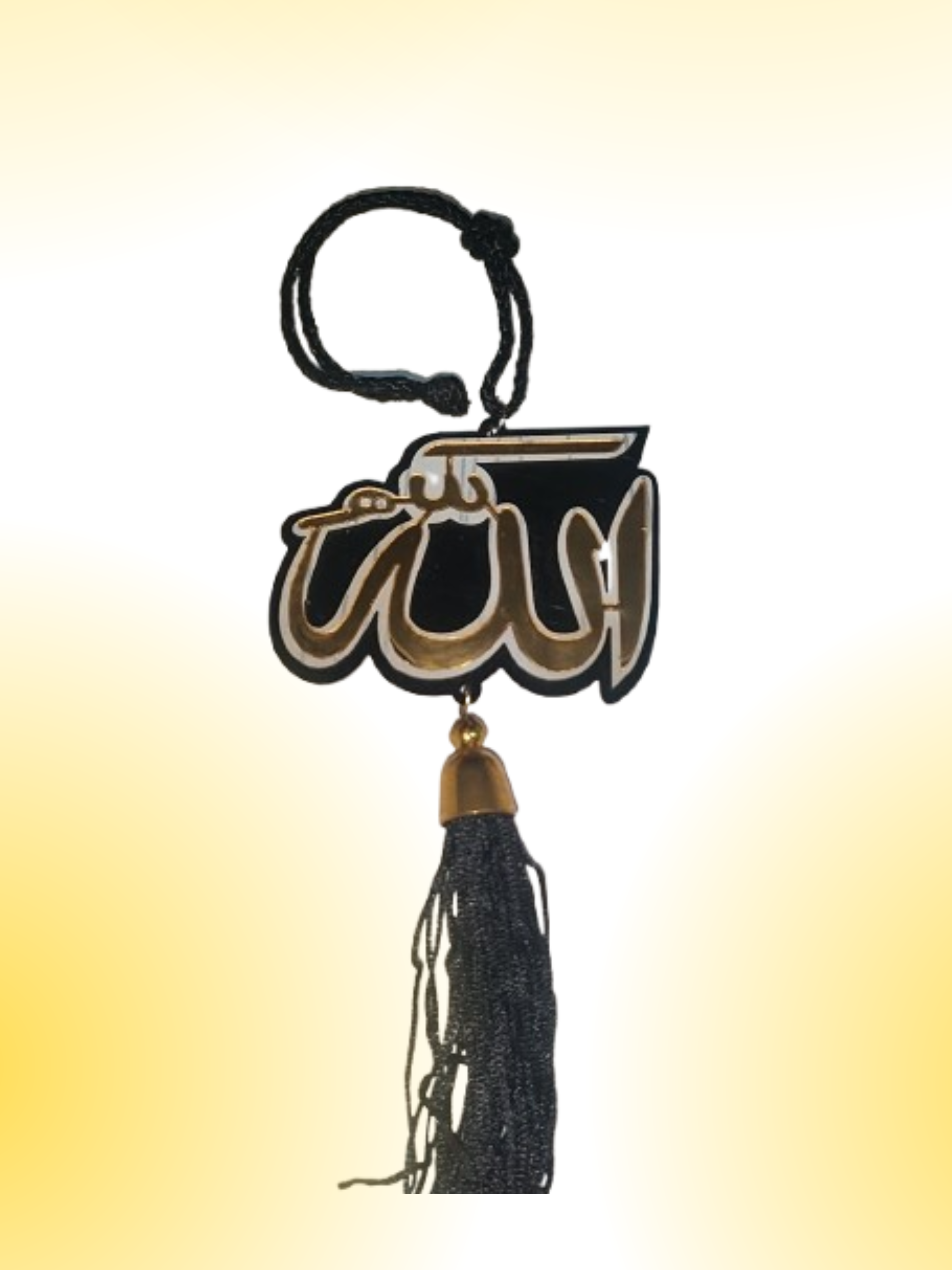 Double sided Car Hanging Holy Name Allah   - Car Hanging Allah Name – Holy Names of Allah for car interior | Rearview Mirror Hanging Holy Name of Allah