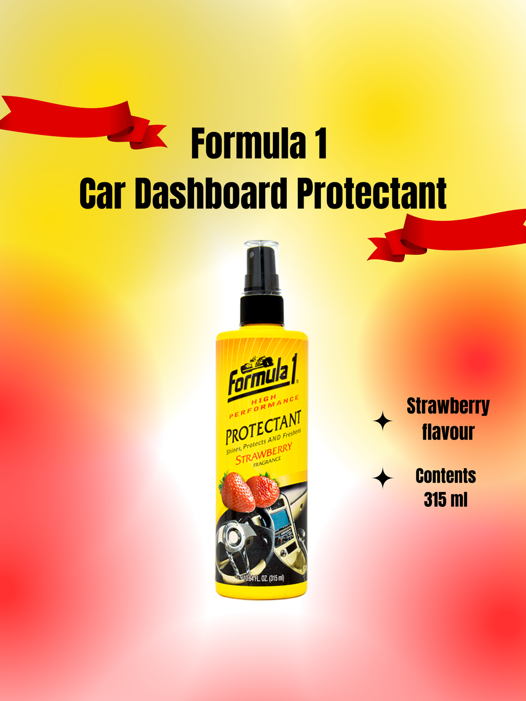 Formula 1 Protectant Car DashBoard Spray - Formula 1 Car Dashboard shine spray - Car dashboard Spray Formula 1 - Formula1 Protectant - Car Dashboard Sprays