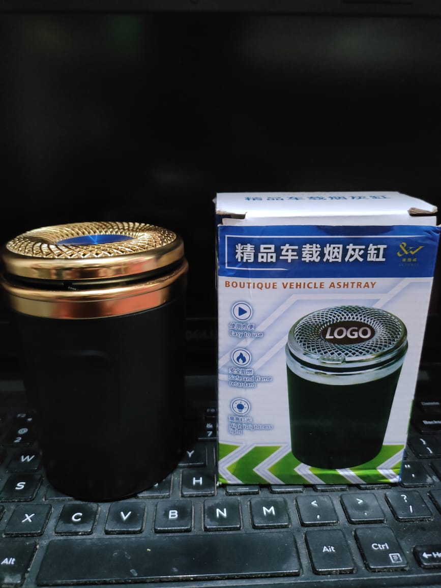 Luxury LED Ash Tray with Ceramic Inner | LED Ashtray for car | Ceramic Ash tray | Car ash trays with ceramic inner