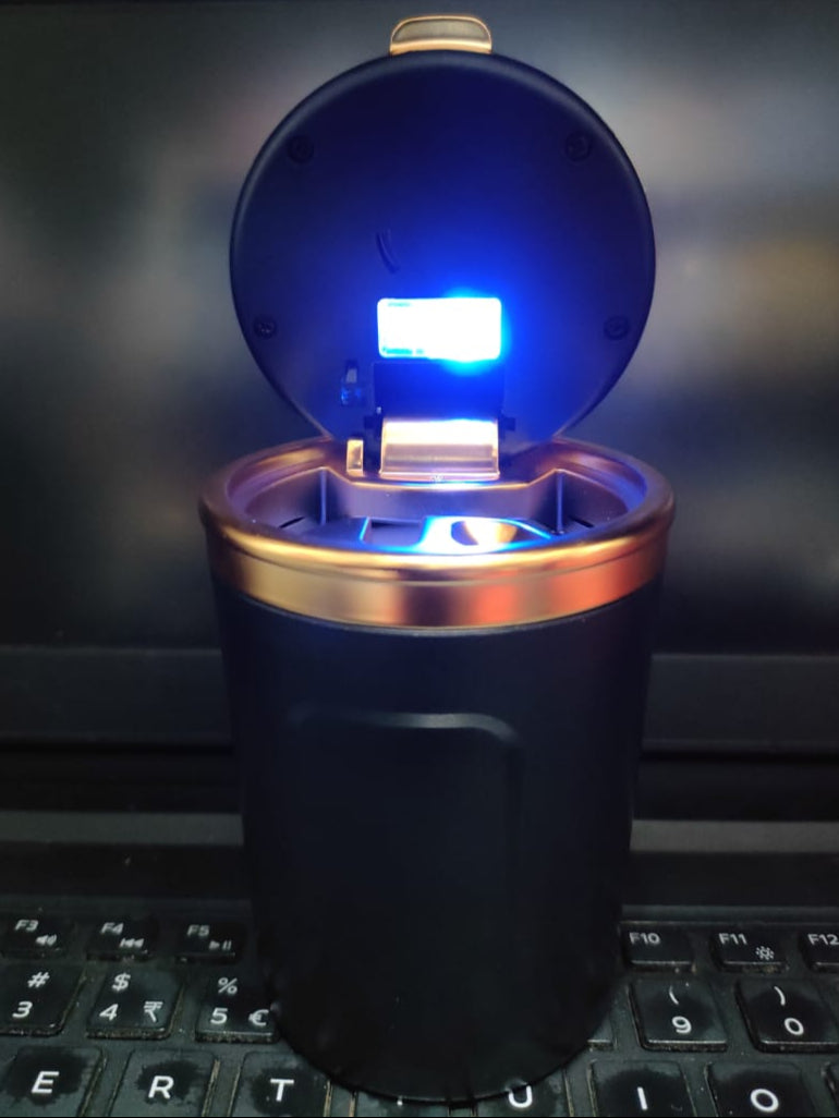 Luxury LED Ash Tray with Ceramic Inner | LED Ashtray for car | Ceramic Ash tray | Car ash trays with ceramic inner