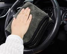 Double-Sided Microfiber Car Towel – 380 GSM Ultra-Absorbent, Lint-Free & Scratch-Free Cloth for Car Drying, Polishing, Waxing & Detailing – 16x16 Inches