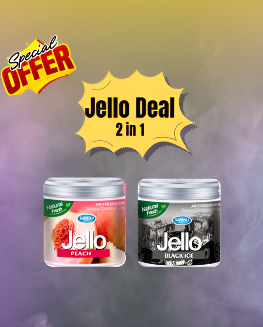 Jello Gel Perfume (Bundle of 2) Fresh, Elegant & Long-Lasting Scents - Jello Car Air Freshner