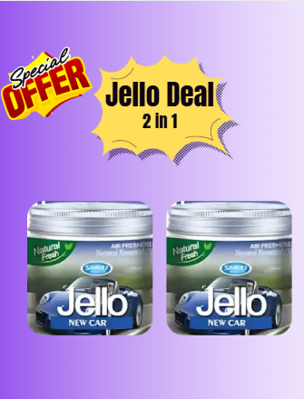 Jello Gel Perfume (Bundle of 2) Fresh, Elegant & Long-Lasting Scents - Jello Car Air Freshner